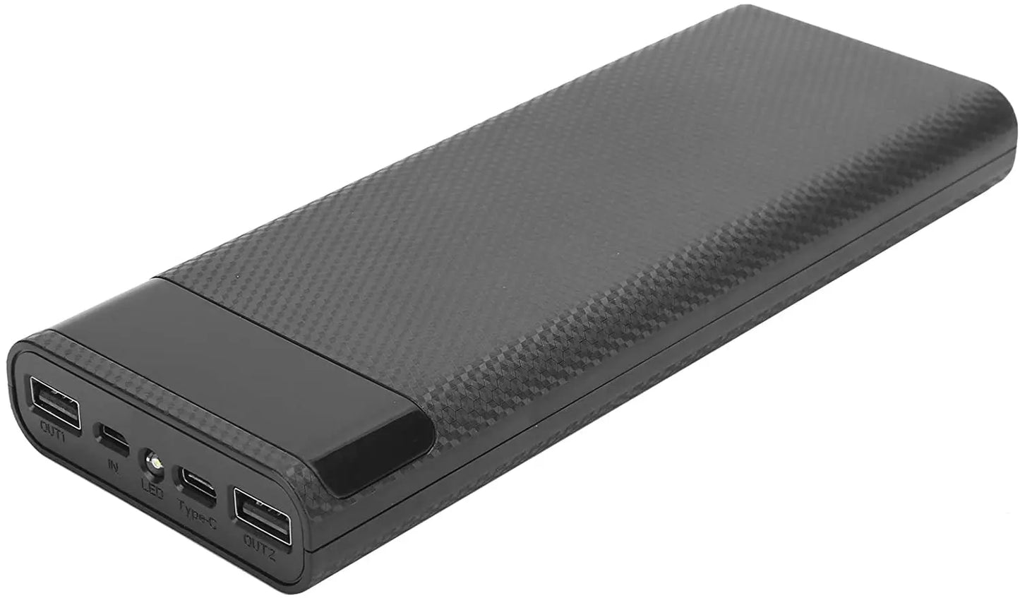 10*18650 Dual USB 5V 2A Powerbank Charger Case With Flashlight Digital Display 50000Mah 18650 Battery Charging Storage Box