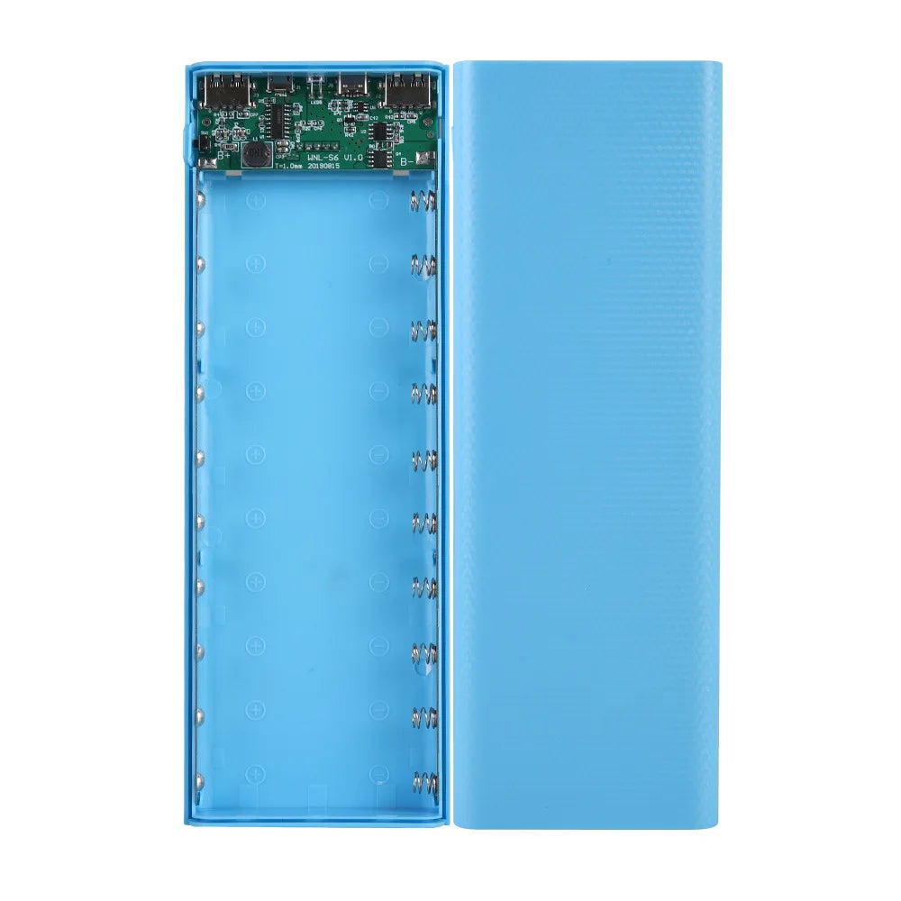 10*18650 Dual USB 5V 2A Powerbank Charger Case With Flashlight Digital Display 50000Mah 18650 Battery Charging Storage Box