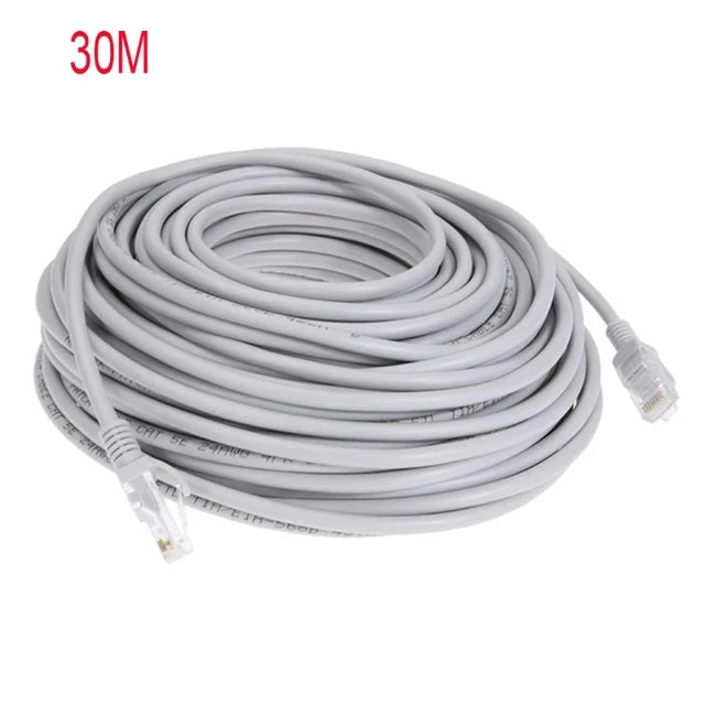 Cable Ethernet De Alta Velocidad Cat5e RJ45 Cable De Red LAN Enrutador De Ordenador Patch Cord , 1M/5M/10M/15M/20M/30M/50M