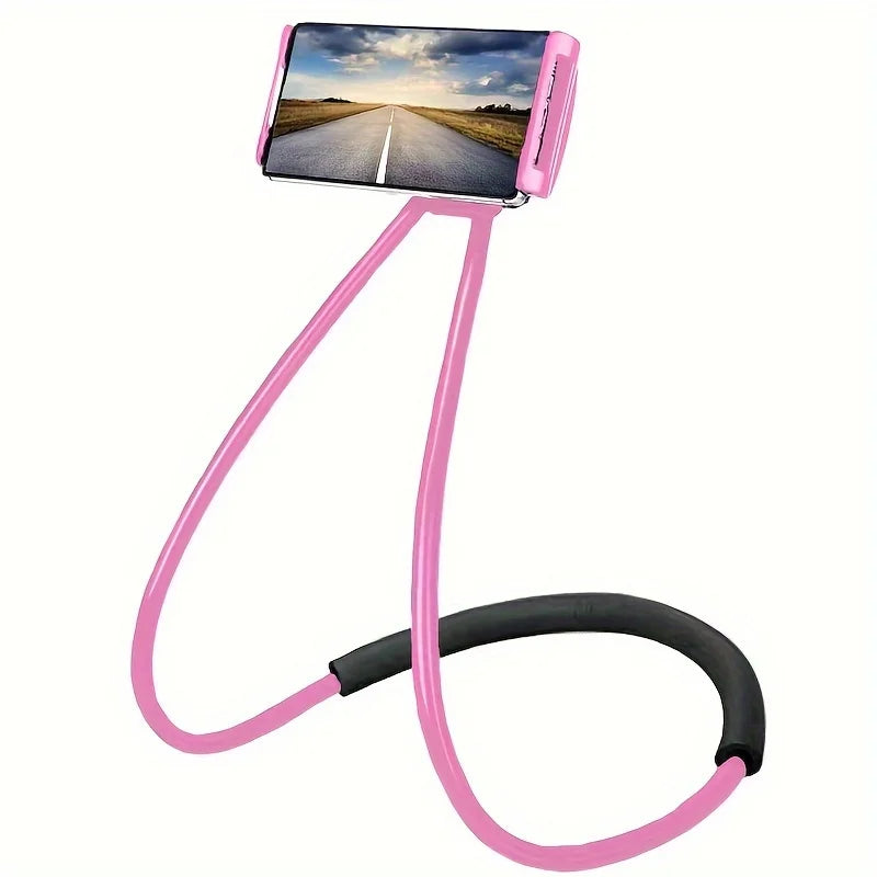 Multifunctional Bedside Lazy Neck Universal Mobile Phone Holder Extendable Neck Hanging Selfie Stick Rack Adjustable 360°Free