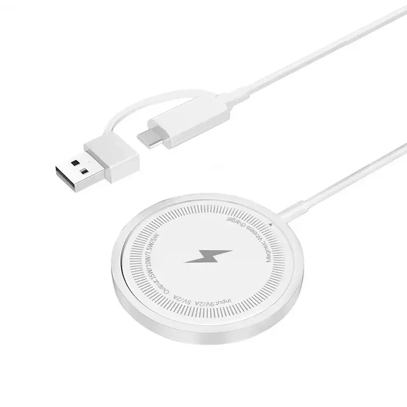 15W Magnetic Wireless Chargers Fast Charging for iPhone 14 13 12 Pro Max PD Fast Charging For Xiaomi Pad Adapter
