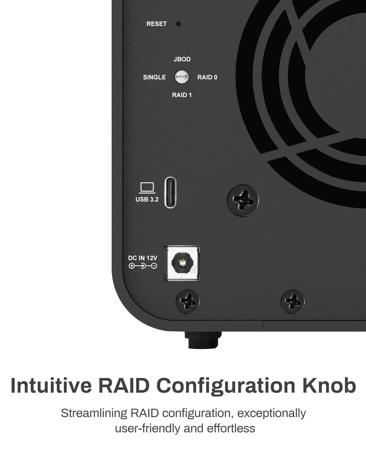 TERRAMASTER D2-320 USB RAID Enclosure – USB 3.2 Gen 2 10Gbps Type C Supports RAID 0, 1, Single, JBOD (Diskless)