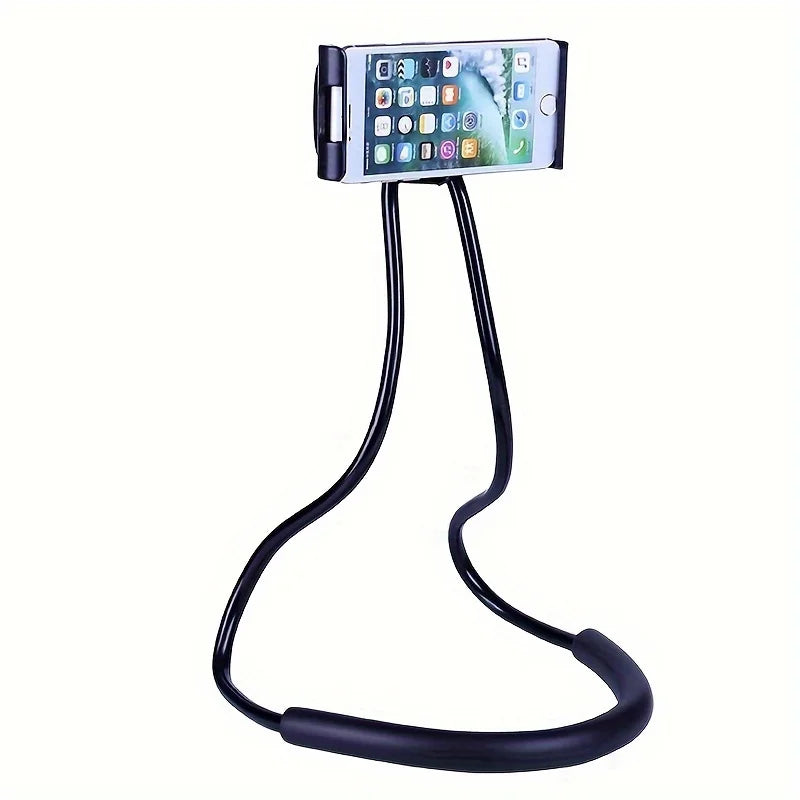 Multifunctional Bedside Lazy Neck Universal Mobile Phone Holder Extendable Neck Hanging Selfie Stick Rack Adjustable 360°Free