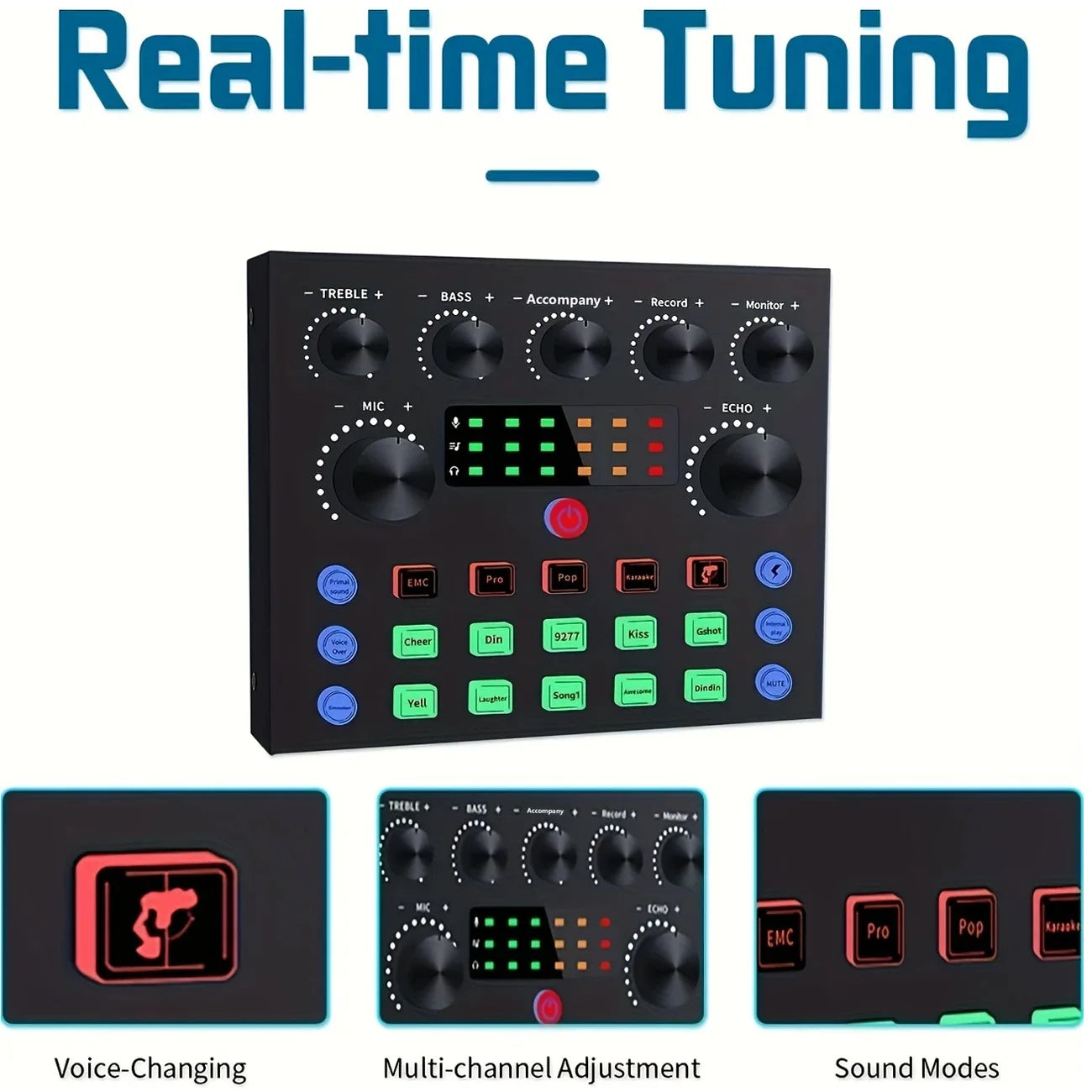 Podcast Equipment Bundle with BM800 Condenser Microphone and V8S Sound Card Podcast Equipment for Gaming Music Recording