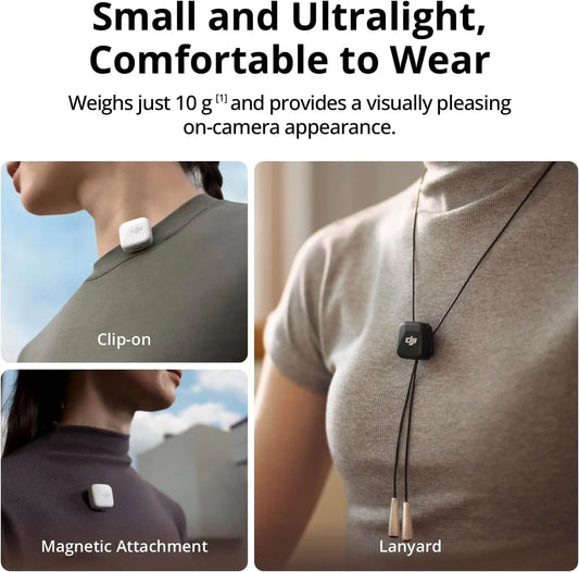 DJI Mic Mini Wireless Microphone with Intelligent Noise Cancelling High-Quality Audio With Stable Transmission