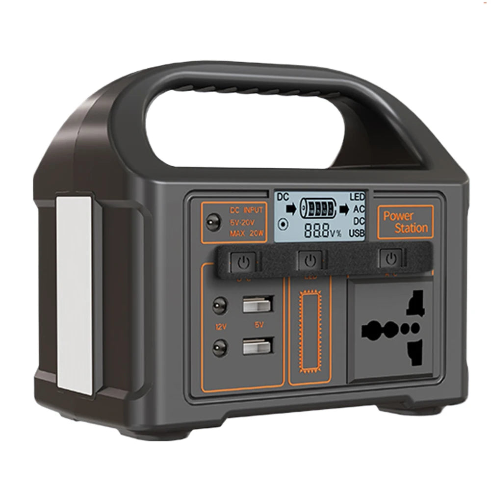 100W Portable Solar Power Station 110V/220V Power Generator Outdoor Power Supply Portable Outdoor Generator for Travel Adventure