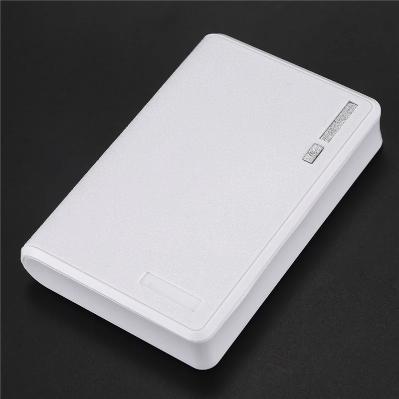 3X Portable USB Charger 5V 2A 18650 Power Bank Battery Box For Iphone6 Smartphone Colour:White-ABJU