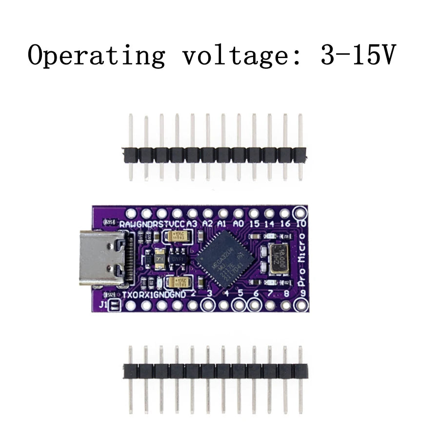 Pro Micro With The Bootloader ATmega32U4 5V/16MHz Module Controller Mega32U4 Leonardo