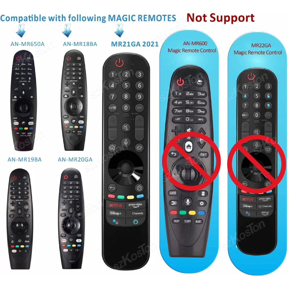 Replacement for LG Magic Remote Control with Pointer Voice Function for LG Smart TV UHD OLED QNED TVs Compatible Netflix Hot Key