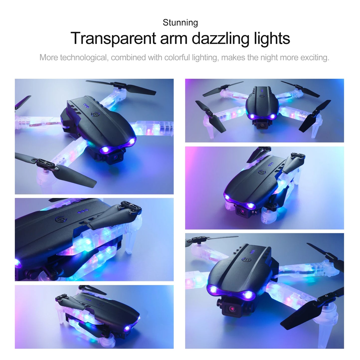 New E88D Screen RC Drone 4K Dual Camera 2.4G Remote Control Quadcopter Toys Optical Flow Localization One-button Take-off Drones