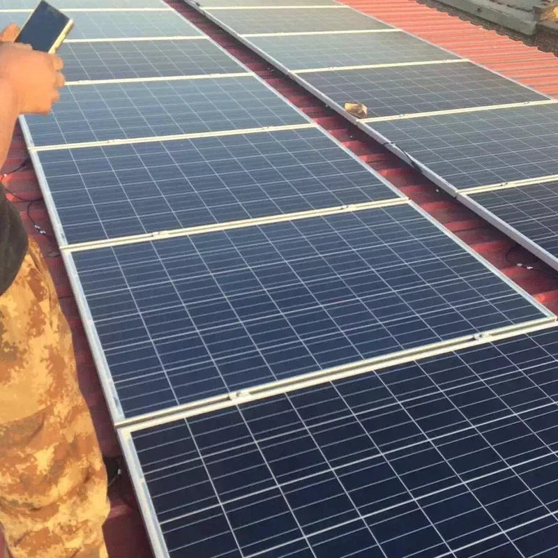 1000W Solar Panel Kit 12V Polycrystalline Portable Outdoor Rechargeable Solar Generator Complete Power Cell Home System