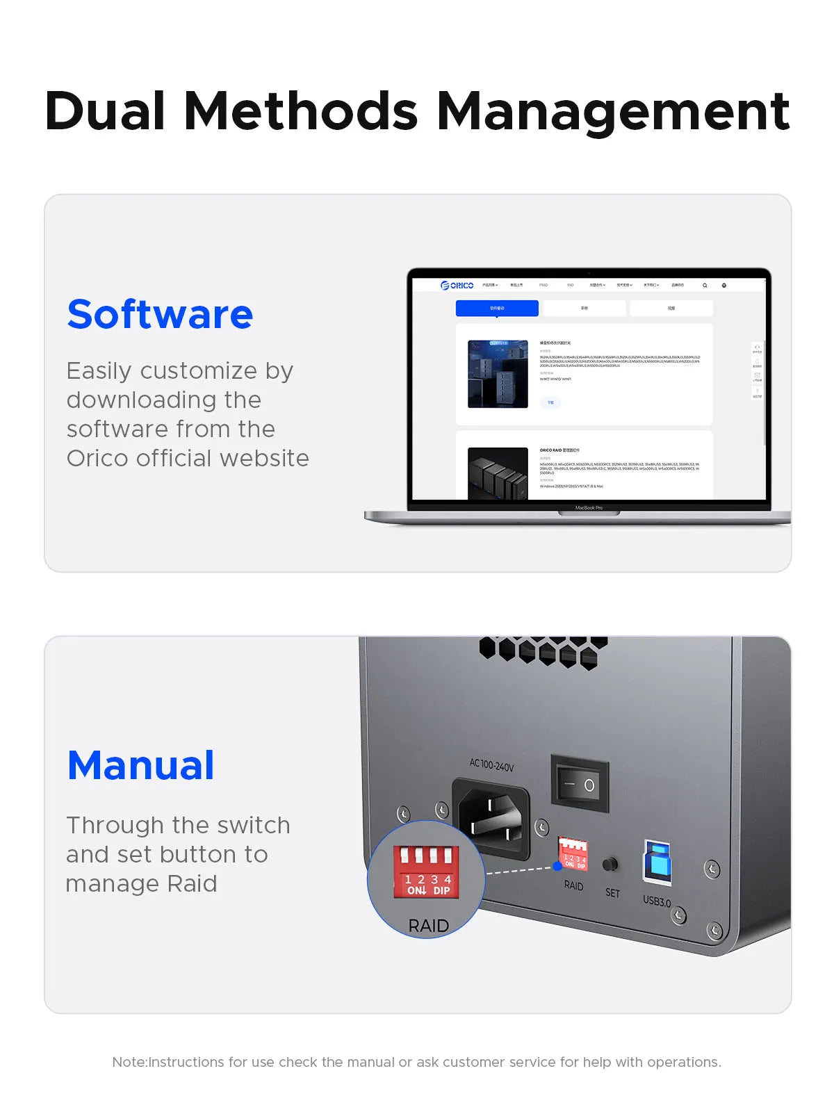 ORICO 3.5" USB 3.0 5Gbps HDD Docking Station 150W Power With Cooling Fan for Professional 5Bay DAS Solution (ProRAID)Series