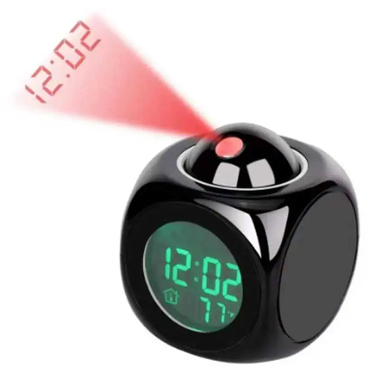 Multi-function Projection Chime Clock LED Light Projection Alarm Clock Voice Chime Clock Digital Projection Clock