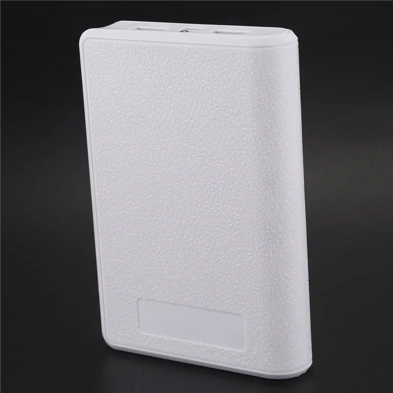 3X Portable USB Charger 5V 2A 18650 Power Bank Battery Box For Iphone6 Smartphone Colour:White-ABJU
