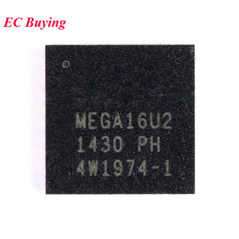 2Pcs/1pc ATMEGA16U2 ATMEGA16U2-MU MEGA16U2 ATMEGA 16KB QFN-32 8-bit Microcontroller MCU Chip IC Controller New Original