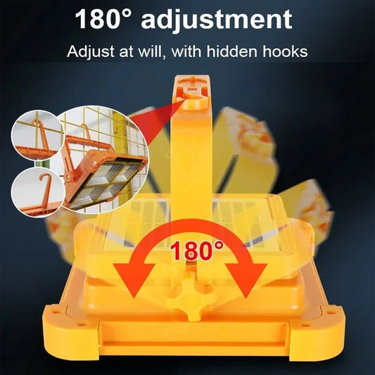 Camping Lantern Solar Portable Rechargeable LED Tent Light With Magnet High Powerful Flashlight Power Bank Repair Emergency Lamp