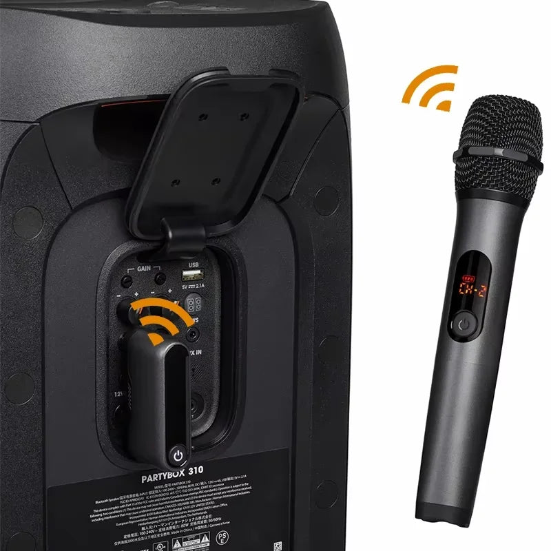 WIRELESS MICROPHONE professional Handheld UHF Dual Channel 6.3 Interface 1 Tow 2 Home KTV Show Singing Speech Microphone K-song