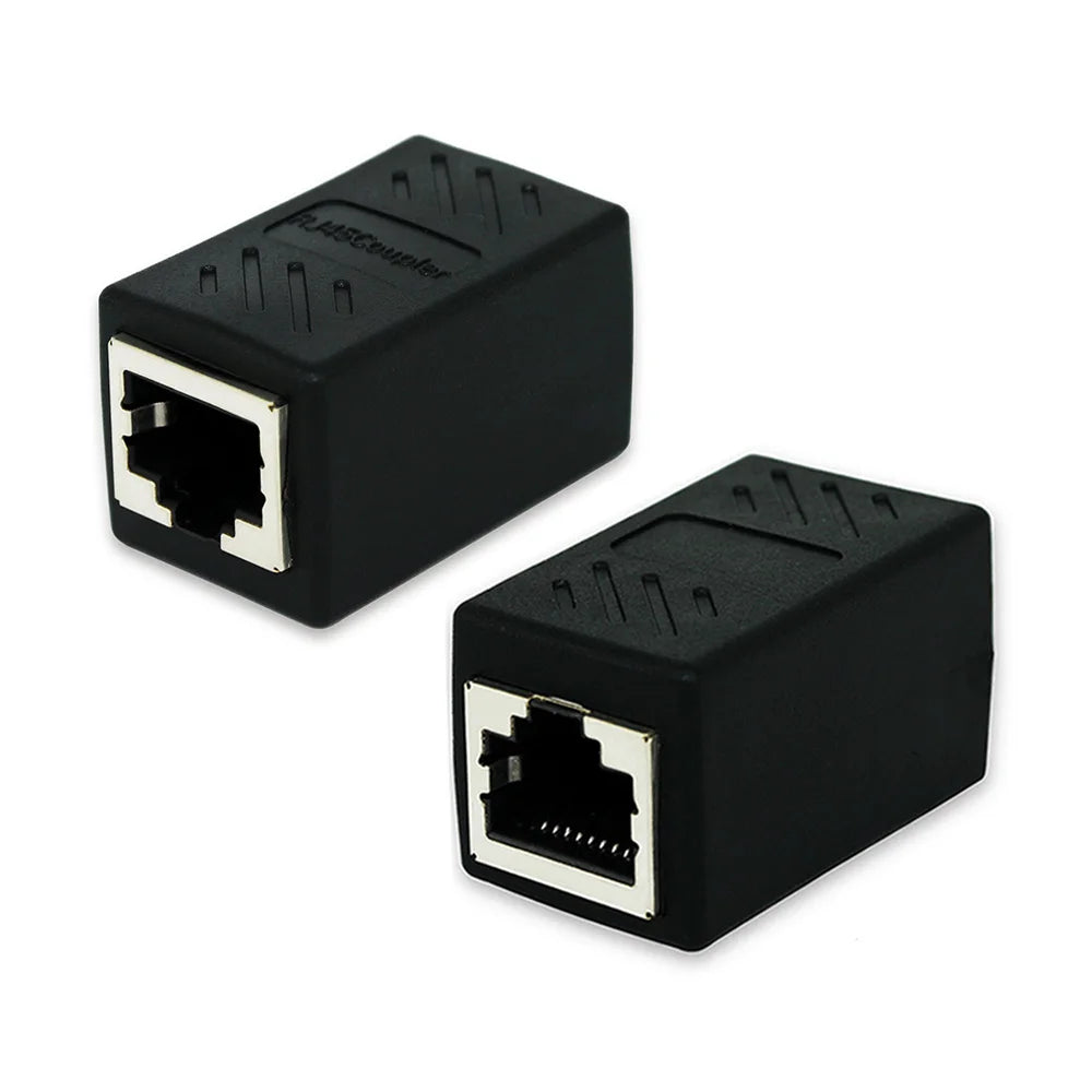 OULLX RJ45 Female to Female Port Network Ethernet LAN Splitter Connector Transfer Head RJ45 Adapter Coupler CAT5 CAT6 Socket