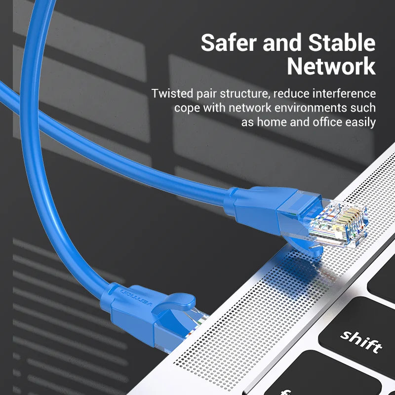 Vention Colour Ethernet Cable Cat 6 Network Cable 4 Twisted Pair Patch Cord RJ45 Internet UTP Cat6 Lan Cable for Laptop Router