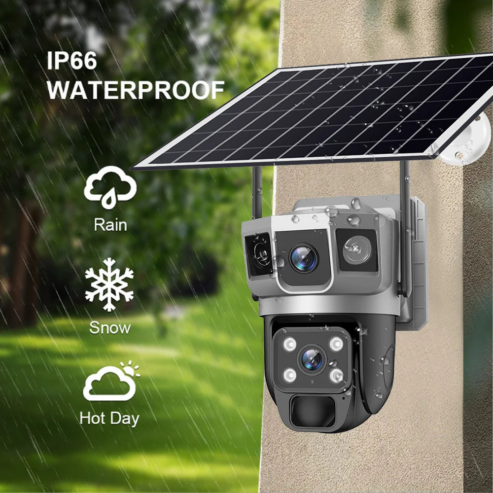 4G Camera Solar Powered Built in Battery WiFi Security Smart Home Video Surveillance HD Night Vision Outdoor Wireless IP CCTV