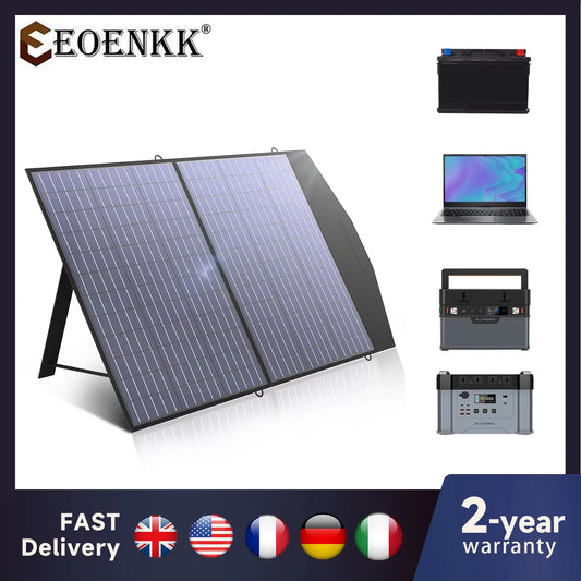 Foldable Solar Panel 8V 60W 100W 140W 200W Mobile Solar Charger for Power Supply Laptop Solar Generator Fishing