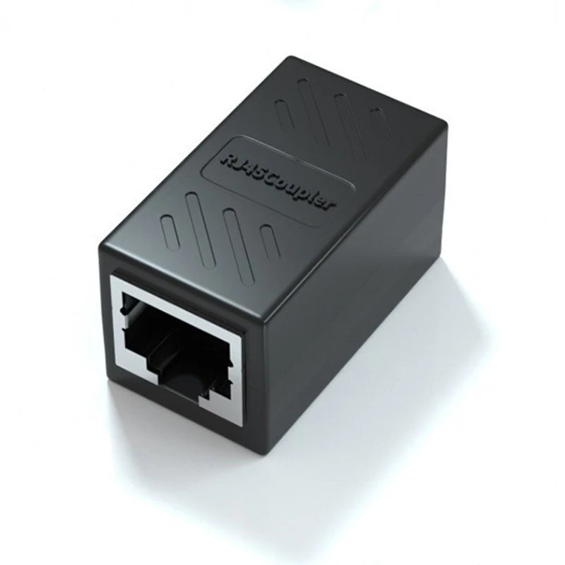 OULLX RJ45 Female to Female Port Network Ethernet LAN Splitter Connector Transfer Head RJ45 Adapter Coupler CAT5 CAT6 Socket