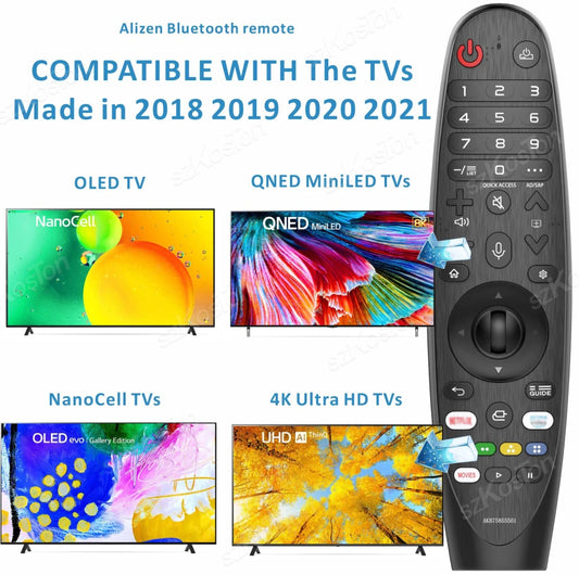 Replacement for LG Magic Remote Control with Pointer Voice Function for LG Smart TV UHD OLED QNED TVs Compatible Netflix Hot Key