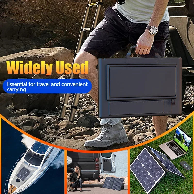 1000W  Solar Panel Kit Complete Camping Foldable Solar Power Station Portable Generator Charger 18V for Car Boat Caravan Camp