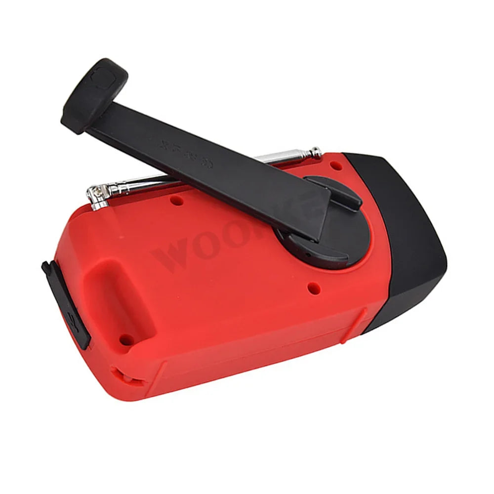 Woopker 2000mAh Solar Hand Crank Radio Multifunctional Rechargeable radio FM AM NOAA Emergency LED Flashlight Power Bank