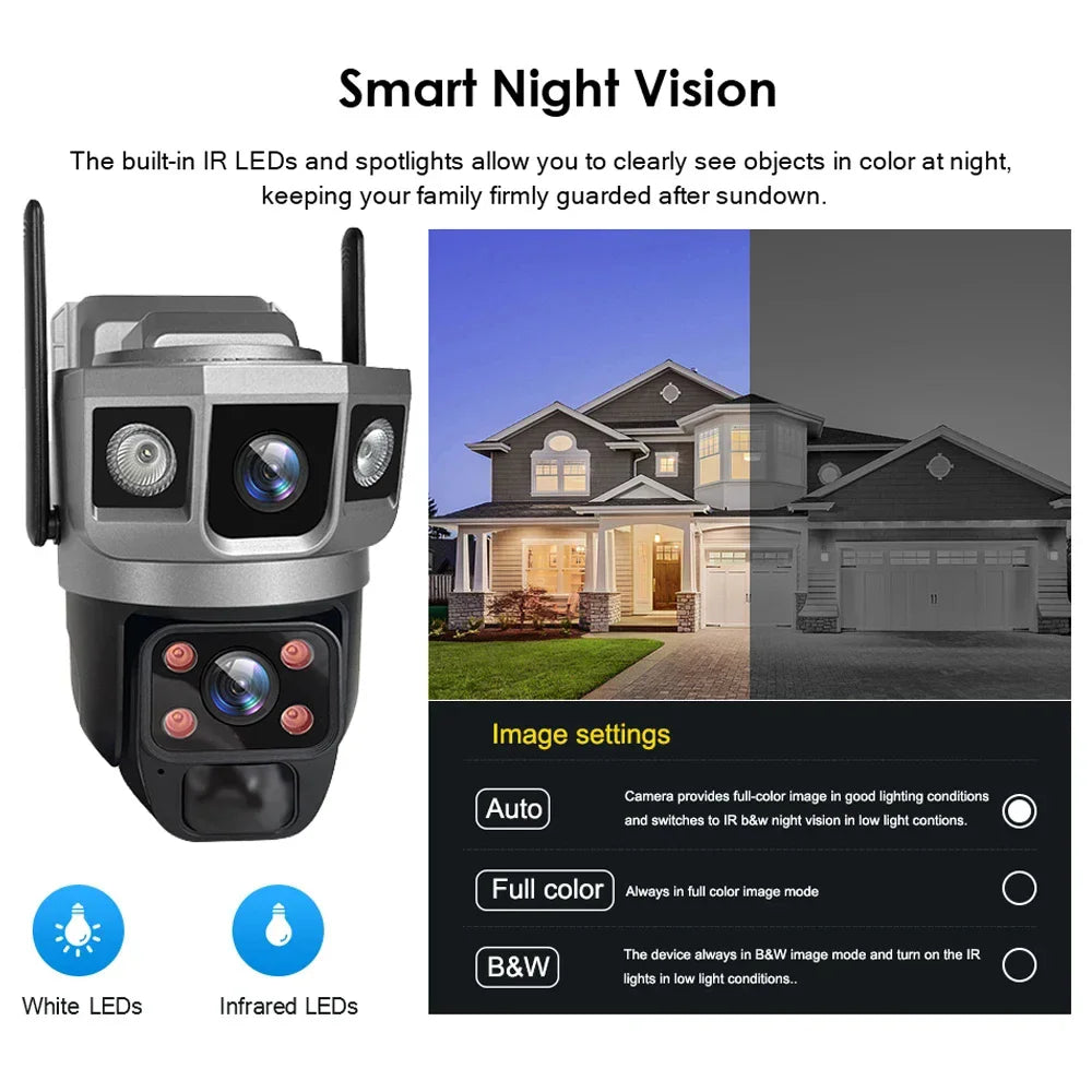 4G Camera Solar Powered Built in Battery WiFi Security Smart Home Video Surveillance HD Night Vision Outdoor Wireless IP CCTV
