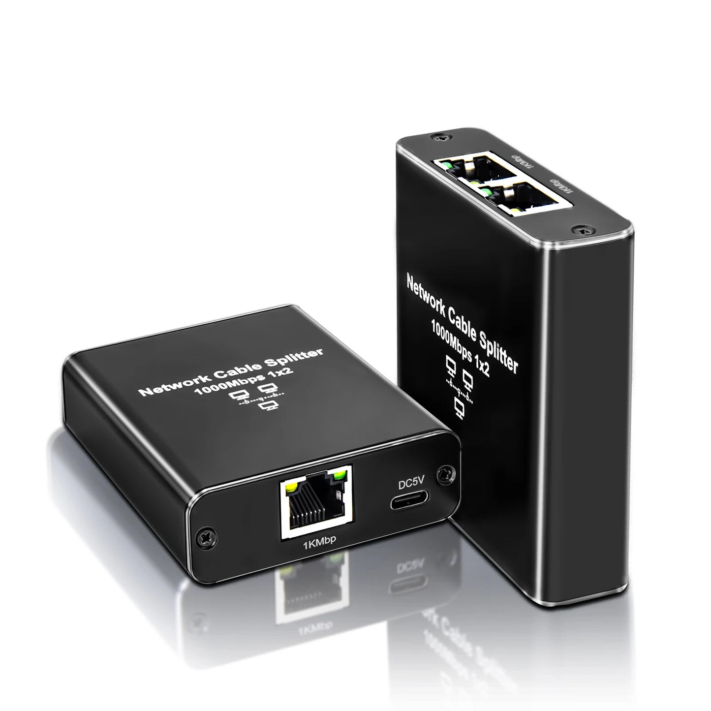 ZoeRax RJ45 Splitter 1 to 2/3/4 Ethernet Adapter Internet Network Cable Extender RJ45 Coupler for PC Laptop TV Box Router