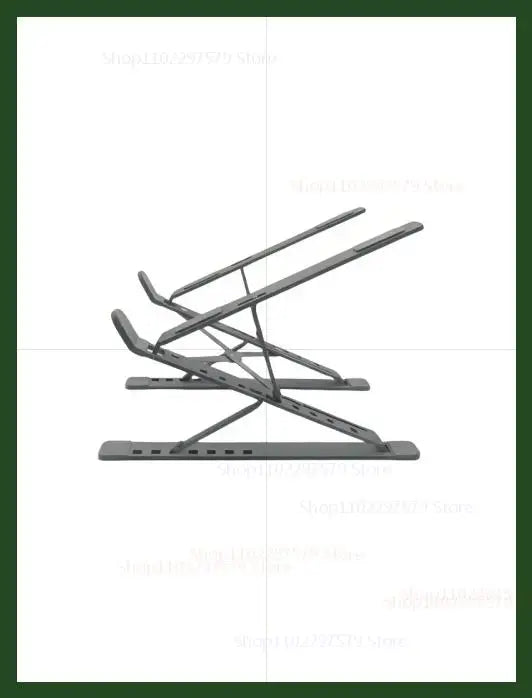 2025 New Adjustable Laptop Stand for Desk Portable Metal Foldable Riser Compatible With 10-18 Inch Laptops Tablet Ergonomic Grey