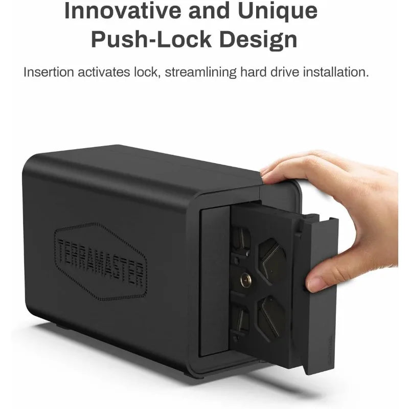 Storage 2Bay - N95 Quad-Core CPU, 8GB DDR5 RAM, 2.5GbE Port x 2, Network Attached Storage