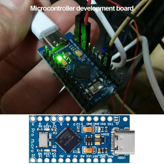 Pro Micro Module Controller With 2 Row Pin Header ATmega32U4 5V/16MHz Micro-USB Development Module Board for Arduino IDE V1.0.1