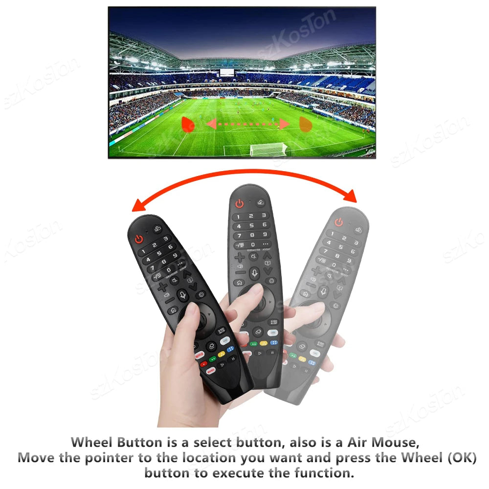 Replacement for LG Magic Remote Control with Pointer Voice Function for LG Smart TV UHD OLED QNED TVs Compatible Netflix Hot Key