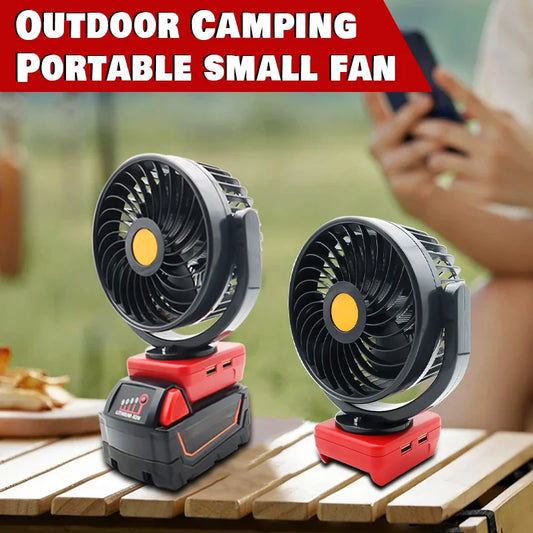 Fold Electric Fan USB Mobile Phone Charger Portable Power Bank Fast Charge For Milwaukee for M18 18V Li-ion Battery 48-11-1835