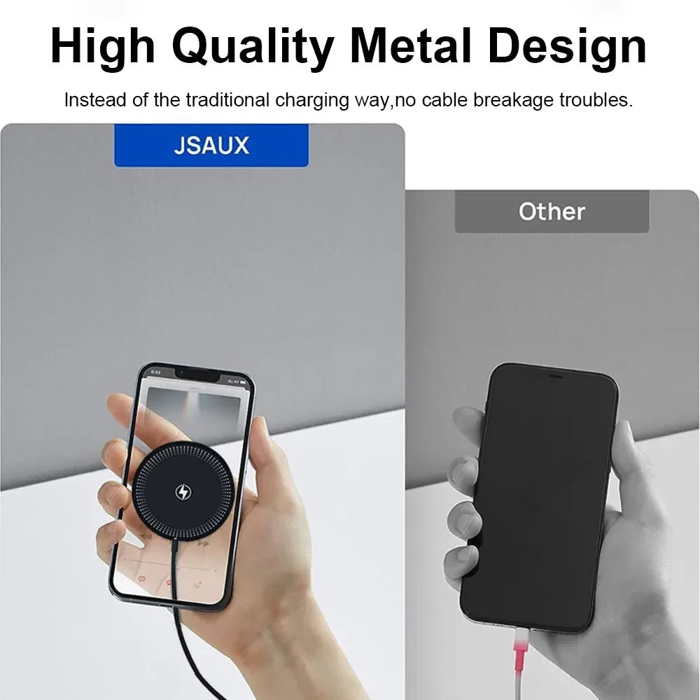 15W Magnetic Wireless Chargers Fast Charging for iPhone 14 13 12 Pro Max PD Fast Charging For Xiaomi Pad Adapter