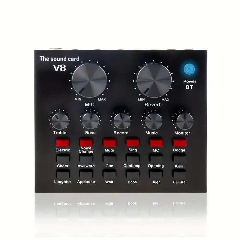 Cross-border Hot Style V8 Soundcard Broadcast Equipment Suit Computer Phone Trill Game Host Special Microphone Microphone